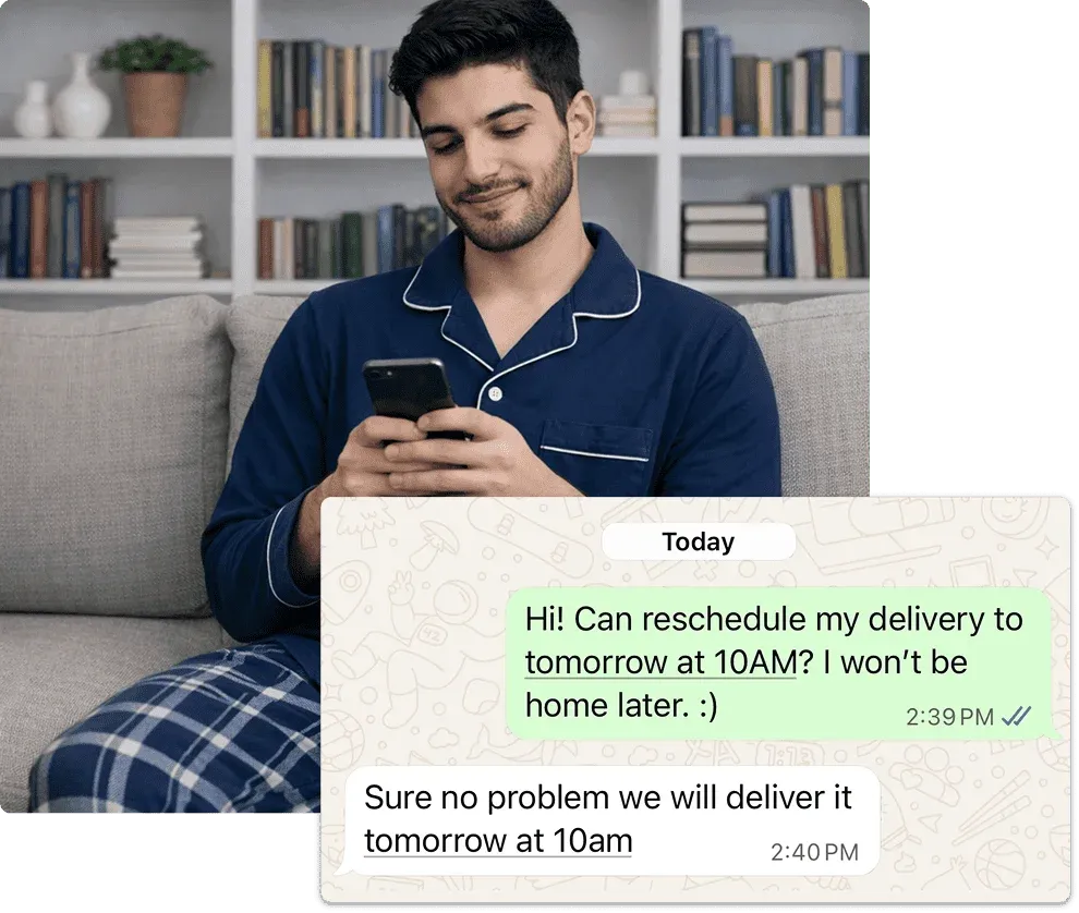 Step 4: We deliver - Wash & Fold Service in Bahrain