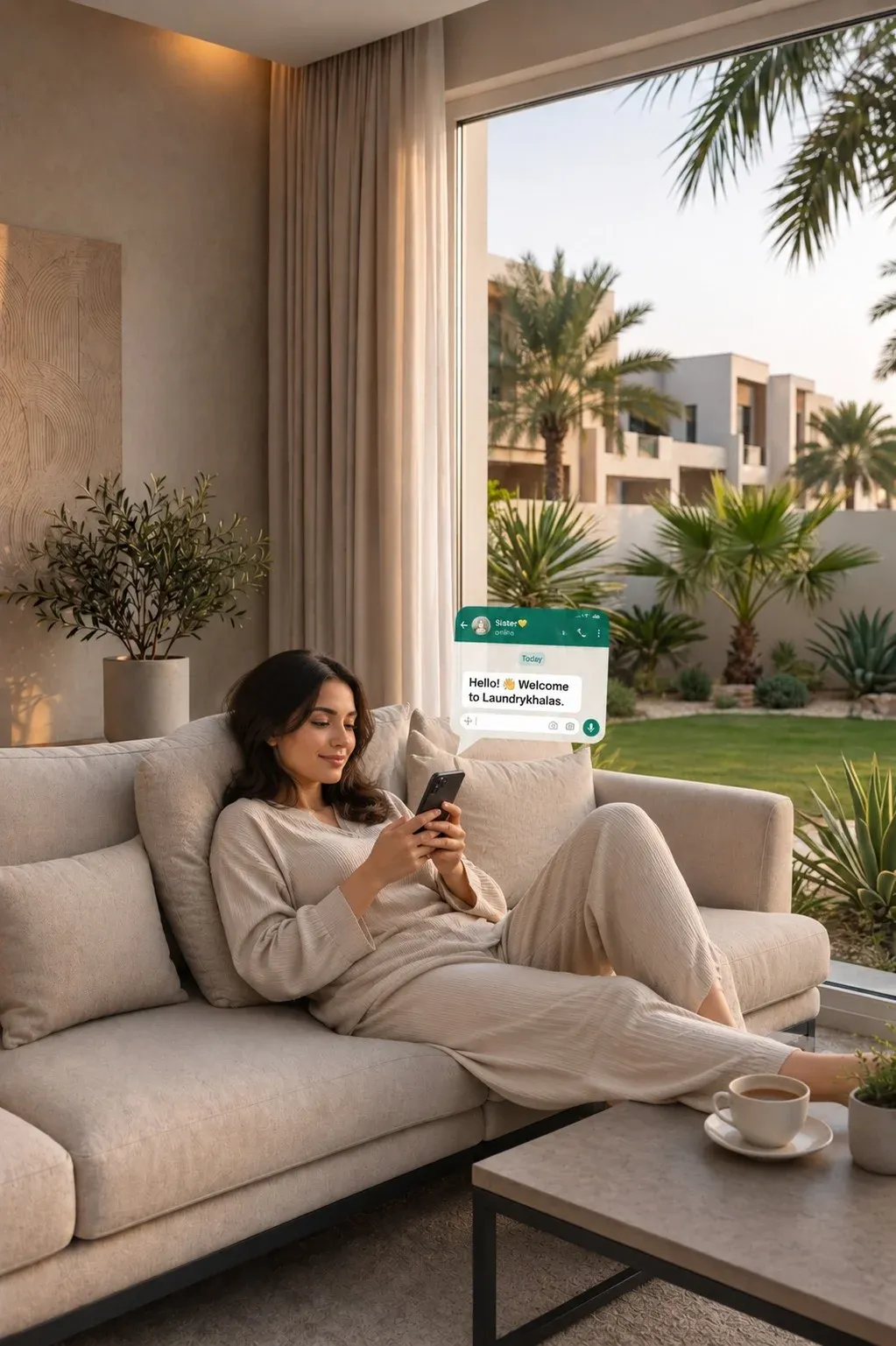 Step 1: Book a pickup - Wash & Fold Service in Bahrain
