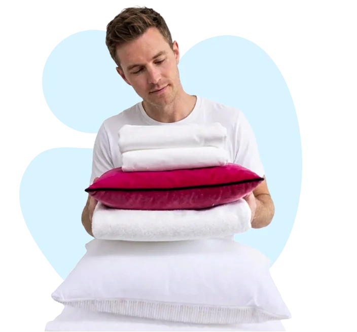 Bedding and towel cleaning pickup and delivery in Salmaniya, Bahrain