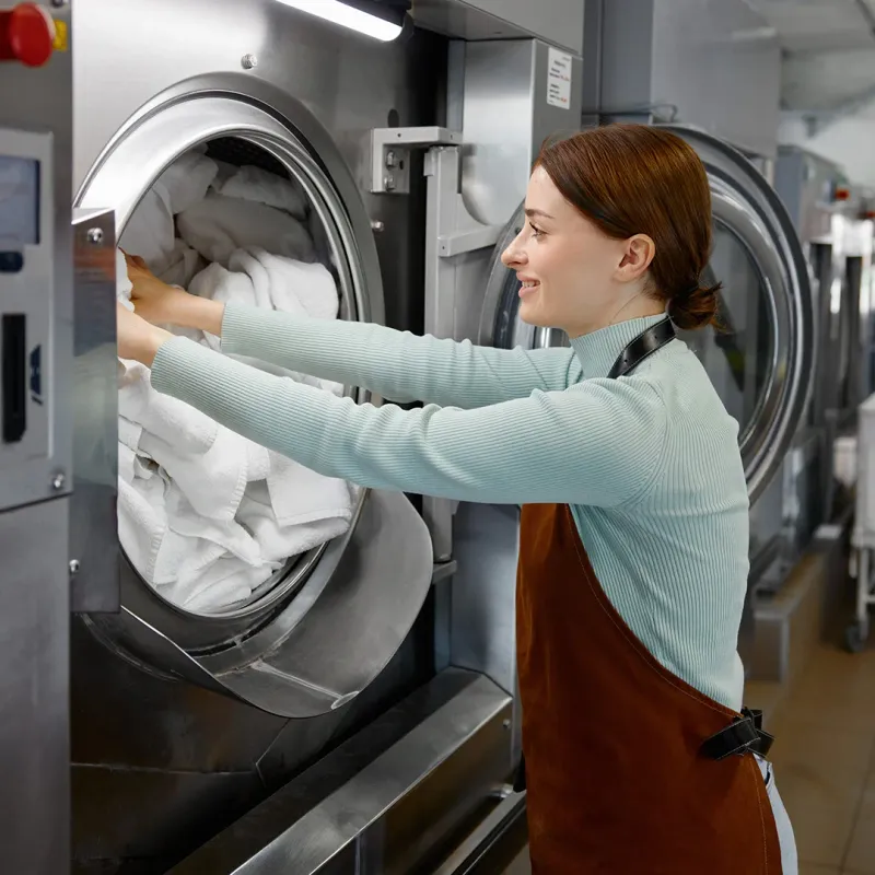 Laundrykhalas boutique clean and press service for suits in Bahrain