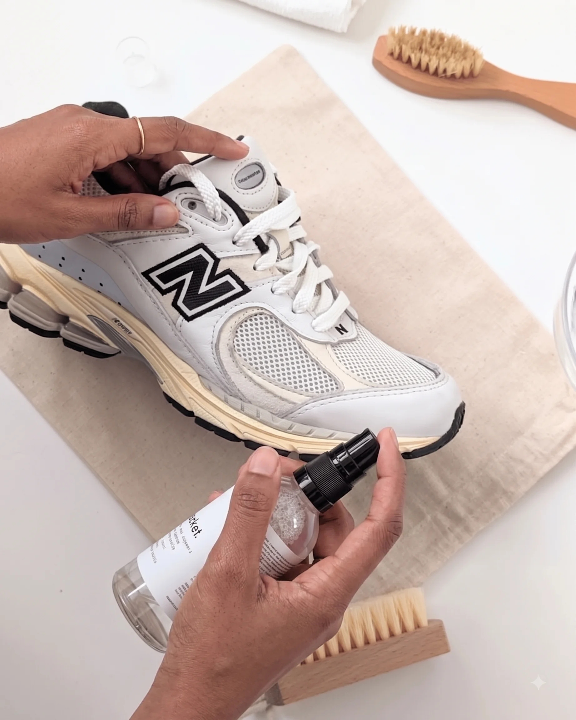 Freshly cleaned and restored shoes delivered in Isa Town, Bahrain