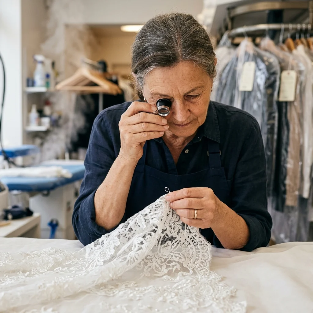 Hand-Cleaning For Beads & Lace - Wedding Dress Cleaning in Saar