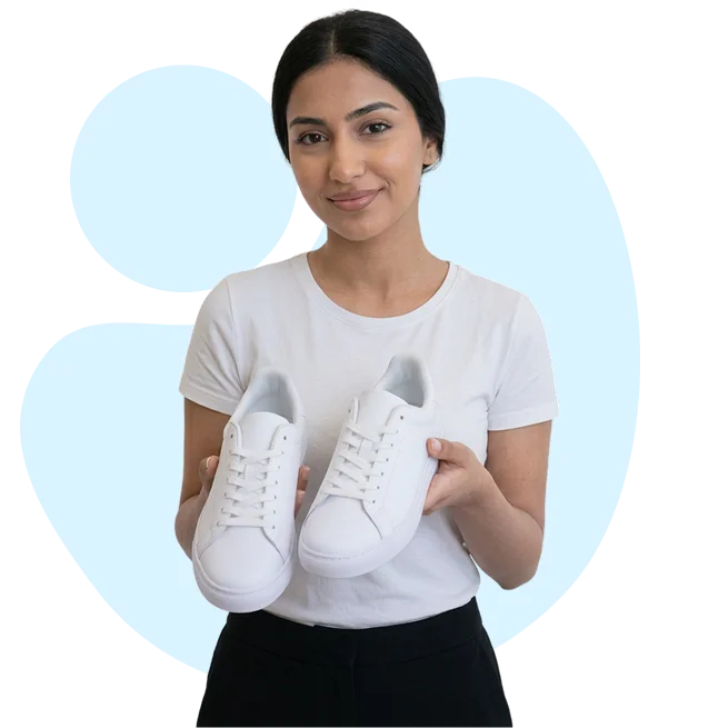 Shoe cleaning pickup and delivery in Samaheej, Bahrain